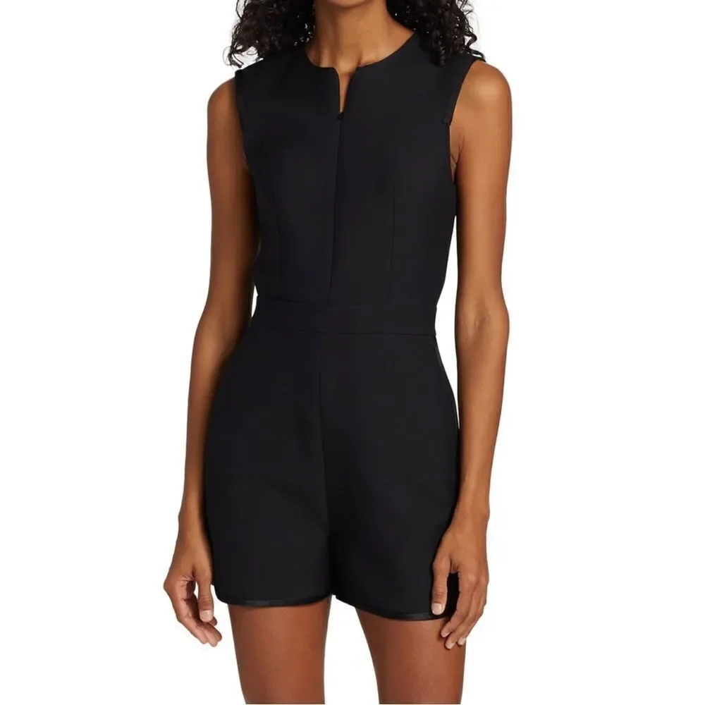 Adam Lippes Wool-Silk Sleeveless Romper size 6